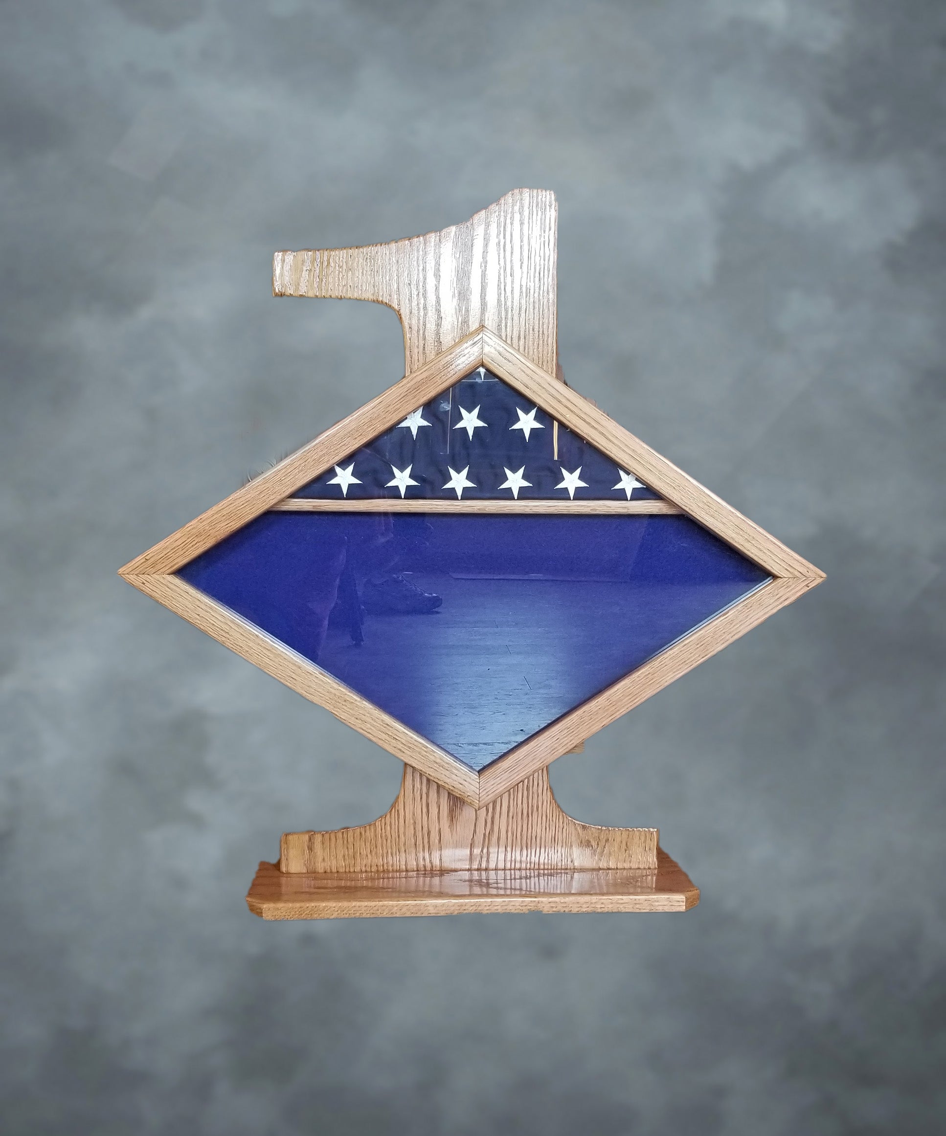 Oak First Sergeant Shadowbox and Golden Oak Stain