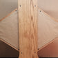 Back view of Oak First Sergeant Shadowbox and Golden Oak Stain