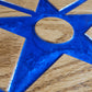 Air Force Logo Shadowbox close up of Star filled with resin