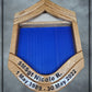 Air Force Oak SMSgt Shadowbox with Lower Stripe Engraving and Golden Oak Stain