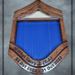 Air Force Oak SMSgt Shadowbox with Lower Stripe Engraving and Dark Walnut Stain