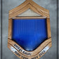 Air Force SMSgt Shadowbox with Golden Oak Stain