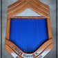 Air Force Cherry CMSgt Shadowbox with Lower Stripe Engraving and Cherry Stain