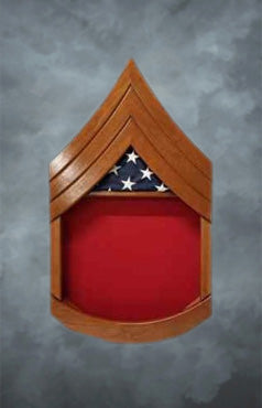 Cherry Marine SSG Shadowbox with Flag