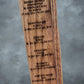 Side of Shadowbox Laser Engraved Assignments List