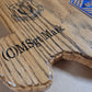 Oak Texas State Plaque with Engraving and Epoxy Chevron