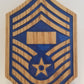 Air Force CMSgt Chevron Plaque with Blue Epoxy