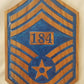 Air Force CMSgt Chevron Plaque with Blue Line Number