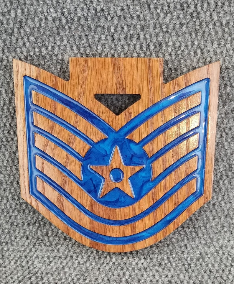 Air Force TSgt Chevron Plaque