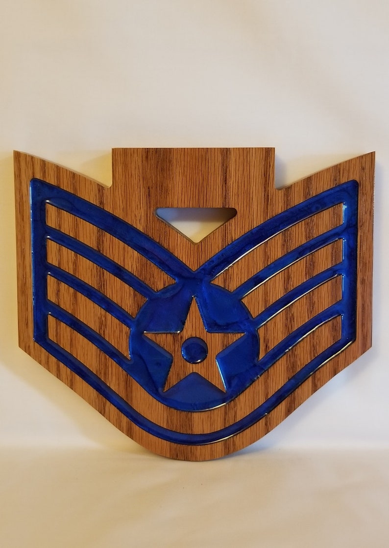 Air Force SSgt Chevron Plaque